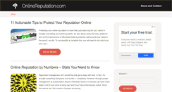 Desktop Screenshot of onlinereputation.com
